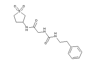 N-(1,1-diketothiolan-3-yl)-2-(phenethylcarbamoylamino)acetamide