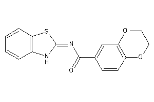 Image of N-(3H-1,3-benzothiazol-2-ylidene)-2,3-dihydro-1,4-benzodioxine-6-carboxamide