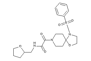 2-(1-besyl-4-oxa-1,8-diazaspiro[4.5]decan-8-yl)-2-keto-N-(tetrahydrofurfuryl)acetamide