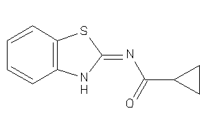 N-(3H-1,3-benzothiazol-2-ylidene)cyclopropanecarboxamide