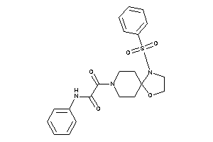 2-(1-besyl-4-oxa-1,8-diazaspiro[4.5]decan-8-yl)-2-keto-N-phenyl-acetamide