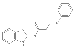 Image of N-(3H-1,3-benzothiazol-2-ylidene)-3-(phenylthio)propionamide