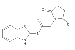 N-(3H-1,3-benzothiazol-2-ylidene)-2-succinimido-acetamide