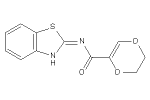 N-(3H-1,3-benzothiazol-2-ylidene)-2,3-dihydro-1,4-dioxine-5-carboxamide