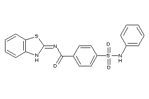 N-(3H-1,3-benzothiazol-2-ylidene)-4-(phenylsulfamoyl)benzamide