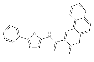 3-keto-N-(5-phenyl-1,3,4-oxadiazol-2-yl)benzo[f]chromene-2-carboxamide