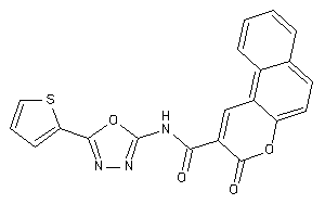 3-keto-N-[5-(2-thienyl)-1,3,4-oxadiazol-2-yl]benzo[f]chromene-2-carboxamide