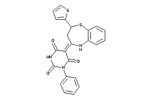 1-phenyl-5-[2-(2-thienyl)-3,5-dihydro-2H-1,5-benzothiazepin-4-ylidene]barbituric Acid