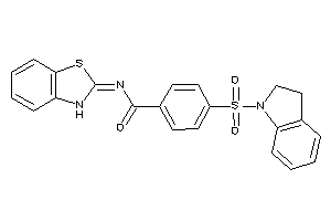 N-(3H-1,3-benzothiazol-2-ylidene)-4-indolin-1-ylsulfonyl-benzamide