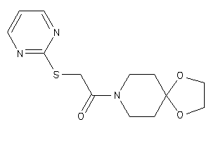 1-(1,4-dioxa-8-azaspiro[4.5]decan-8-yl)-2-(2-pyrimidylthio)ethanone