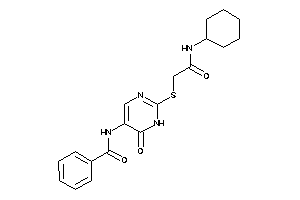 N-[2-[[2-(cyclohexylamino)-2-keto-ethyl]thio]-6-keto-1H-pyrimidin-5-yl]benzamide