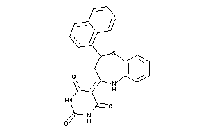 Image of 5-[2-(1-naphthyl)-3,5-dihydro-2H-1,5-benzothiazepin-4-ylidene]barbituric Acid