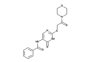 N-[6-keto-2-[(2-keto-2-morpholino-ethyl)thio]-1H-pyrimidin-5-yl]benzamide