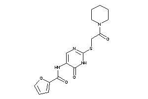 N-[6-keto-2-[(2-keto-2-piperidino-ethyl)thio]-1H-pyrimidin-5-yl]-2-furamide