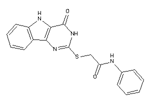 2-[(4-keto-3,5-dihydropyrimido[5,4-b]indol-2-yl)thio]-N-phenyl-acetamide