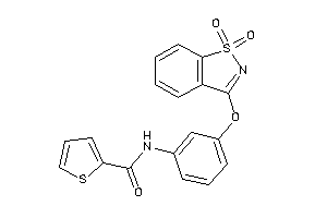 N-[3-[(1,1-diketo-1,2-benzothiazol-3-yl)oxy]phenyl]thiophene-2-carboxamide