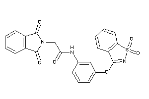 N-[3-[(1,1-diketo-1,2-benzothiazol-3-yl)oxy]phenyl]-2-phthalimido-acetamide