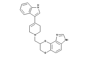 8-[[4-(1H-indol-3-yl)-3,6-dihydro-2H-pyridin-1-yl]methyl]-7,8-dihydro-3H-[1,4]dioxino[2,3-e]benzimidazole