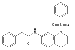 N-(1-besyl-3,4-dihydro-2H-quinolin-7-yl)-2-phenyl-acetamide