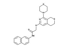 Image of 2-[(8-morpholino-3,4-dihydro-1H-pyrano[3,4-c]pyridin-6-yl)thio]-N-(2-naphthyl)acetamide