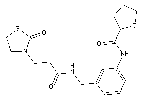 N-[3-[[3-(2-ketothiazolidin-3-yl)propanoylamino]methyl]phenyl]tetrahydrofuran-2-carboxamide