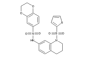 N-[1-(2-thienylsulfonyl)-3,4-dihydro-2H-quinolin-7-yl]-2,3-dihydro-1,4-benzodioxine-6-sulfonamide