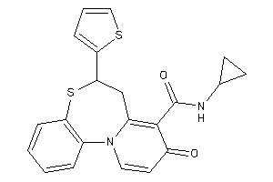 N-cyclopropyl-9-keto-6-(2-thienyl)-6,7-dihydropyrido[2,1-d][1,5]benzothiazepine-8-carboxamide