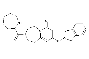 3-(azepane-2-carbonyl)-9-indan-2-yloxy-1,2,4,5-tetrahydropyrido[2,1-g][1,4]diazepin-7-one