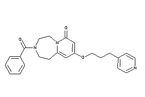 Image of 3-benzoyl-9-[3-(4-pyridyl)propoxy]-1,2,4,5-tetrahydropyrido[2,1-g][1,4]diazepin-7-one