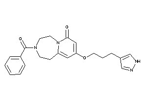 3-benzoyl-9-[3-(1H-pyrazol-4-yl)propoxy]-1,2,4,5-tetrahydropyrido[2,1-g][1,4]diazepin-7-one