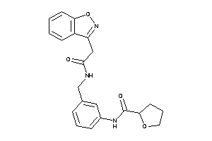 N-[3-[[(2-indoxazen-3-ylacetyl)amino]methyl]phenyl]tetrahydrofuran-2-carboxamide