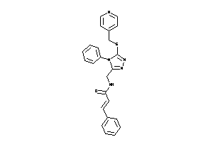 3-phenyl-N-[[4-phenyl-5-(4-pyridylmethylthio)-1,2,4-triazol-3-yl]methyl]acrylamide
