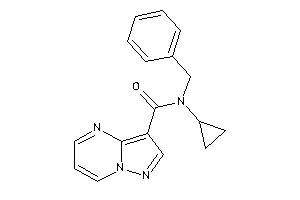 N-benzyl-N-cyclopropyl-pyrazolo[1,5-a]pyrimidine-3-carboxamide