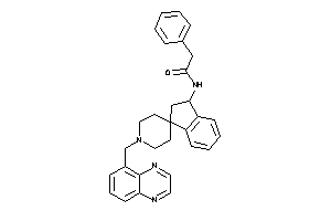 2-phenyl-N-[1'-(quinoxalin-5-ylmethyl)spiro[indane-3,4'-piperidine]-1-yl]acetamide