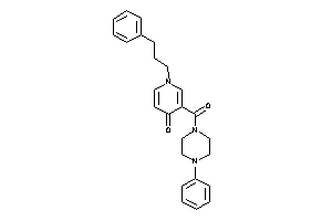 3-(4-phenylpiperazine-1-carbonyl)-1-(3-phenylpropyl)-4-pyridone