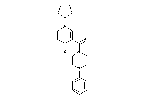 1-cyclopentyl-3-(4-phenylpiperazine-1-carbonyl)-4-pyridone