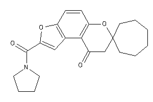 Image of 2-(pyrrolidine-1-carbonyl)spiro[8H-furo[3,2-f]chromene-7,1'-cycloheptane]-9-one