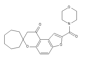 Image of 2-(morpholine-4-carbonyl)spiro[8H-furo[3,2-f]chromene-7,1'-cycloheptane]-9-one