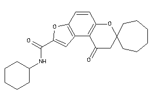 Image of N-cyclohexyl-9-keto-spiro[8H-furo[3,2-f]chromene-7,1'-cycloheptane]-2-carboxamide