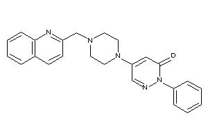 2-phenyl-5-[4-(2-quinolylmethyl)piperazino]pyridazin-3-one