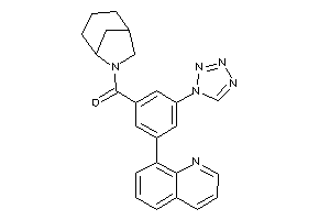 6-azabicyclo[3.2.1]octan-6-yl-[3-(8-quinolyl)-5-(tetrazol-1-yl)phenyl]methanone