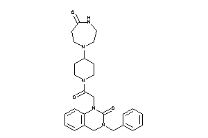 3-benzyl-1-[2-keto-2-[4-(5-keto-1,4-diazepan-1-yl)piperidino]ethyl]-4H-quinazolin-2-one