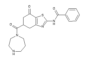 N-[5-(1,4-diazepane-1-carbonyl)-7-keto-5,6-dihydro-4H-1,3-benzothiazol-2-yl]benzamide