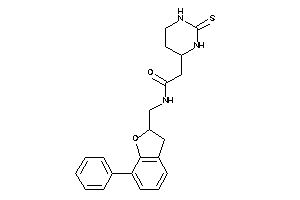 Image of N-[(7-phenylcoumaran-2-yl)methyl]-2-(2-thioxohexahydropyrimidin-4-yl)acetamide