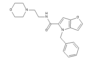 4-benzyl-N-(2-morpholinoethyl)furo[3,2-b]pyrrole-5-carboxamide