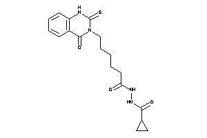 N'-[6-(4-keto-2-thioxo-1H-quinazolin-3-yl)hexanoyl]cyclopropanecarbohydrazide
