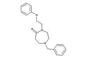 1-benzyl-4-(2-phenoxyethyl)-1,4-diazepan-5-one