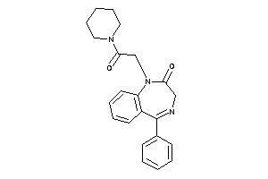 Image of 1-(2-keto-2-piperidino-ethyl)-5-phenyl-3H-1,4-benzodiazepin-2-one