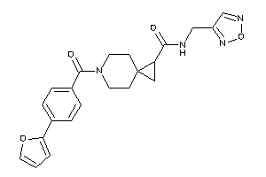 N-(furazan-3-ylmethyl)-6-[4-(2-furyl)benzoyl]-6-azaspiro[2.5]octane-2-carboxamide