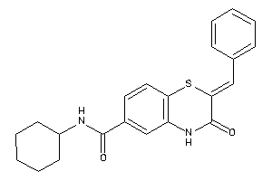 2-benzal-N-cyclohexyl-3-keto-4H-1,4-benzothiazine-6-carboxamide